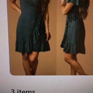 Elegant Teal Ruffle Dress